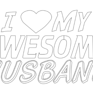 i love my awesome husband-q