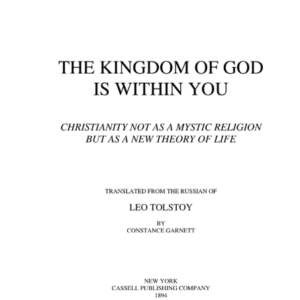 The Kingdom of God is Within