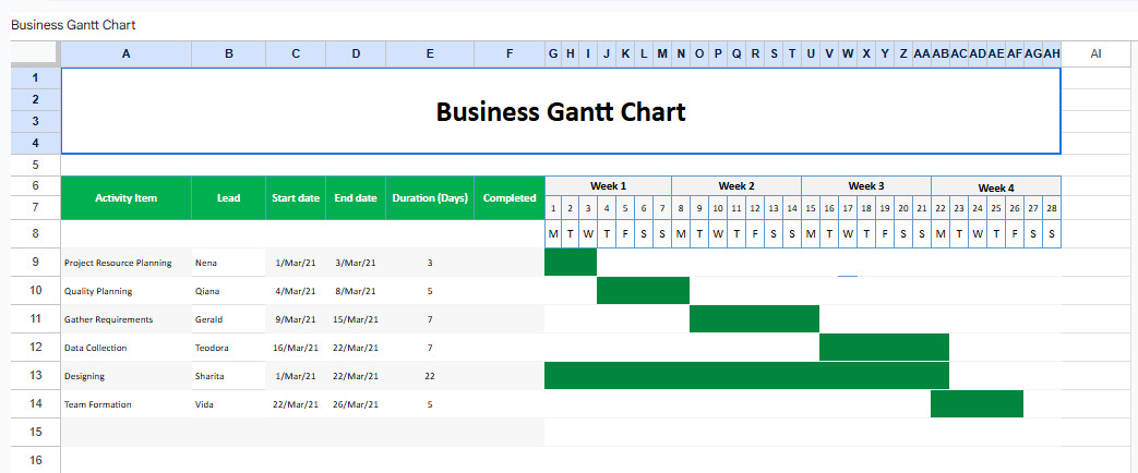 Basic Business Gantt Chart.xlsx