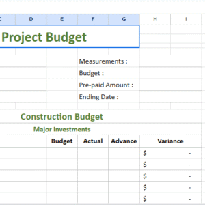 construction project budget template.xlsx