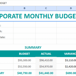 Corporate monthly budget template A4.xlsx