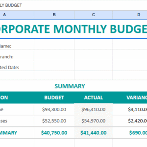 Corporate monthly budget template US.xlsx