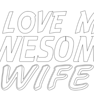 i love my awesome wife-t