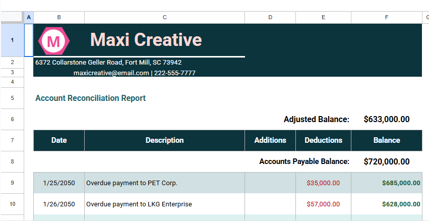 Account Reconciliation Reportn Template.xlsx