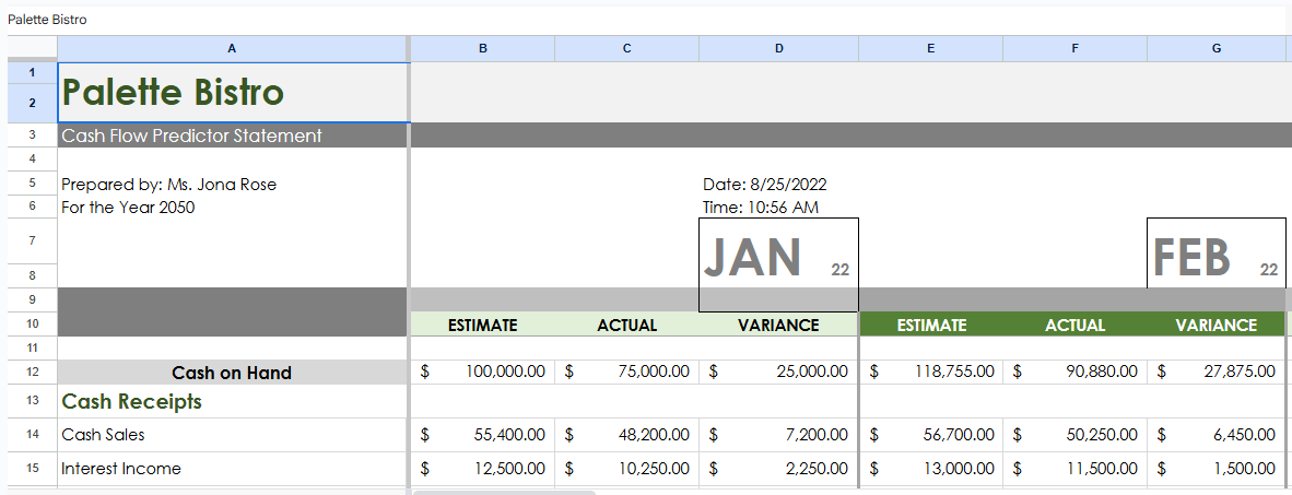 Cash Flow Predictor Template.xlsx