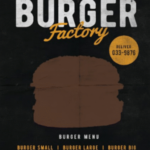 Burger Factory menu
