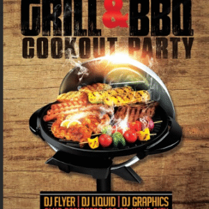 GRILL and BBQ Cookout Party Flyer