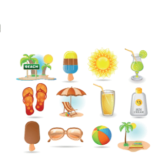 Icones Verao