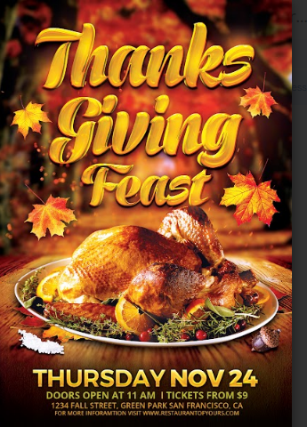Thanksgiving Feast Flyer Template