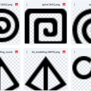 1800 Ícones Variados Pretos