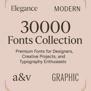 30000 Font Download area