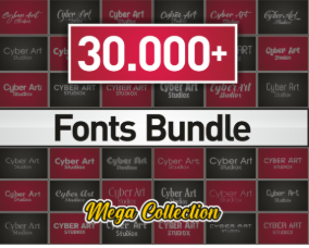 30,000+ Font Collection