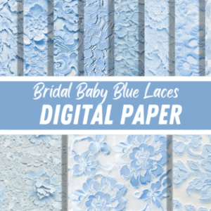 Bridal Baby Blue Laces Paper Patterns