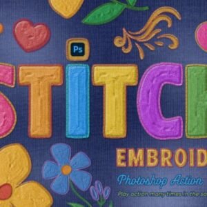 Embroidery Photoshop Action