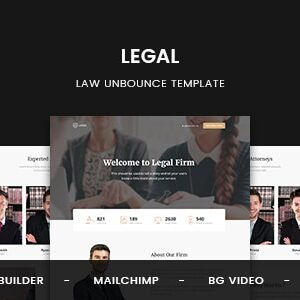 elements legal law unbounce template