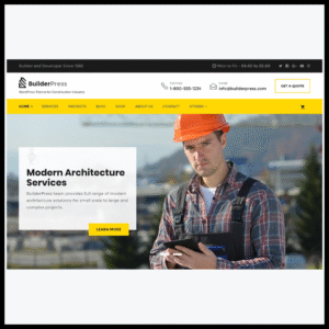 elements builderpress wordpress theme for constru