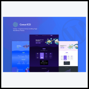 elements coeus cryptocurrency landing page wordpress