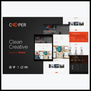 elements cooper clean creative business wordpress