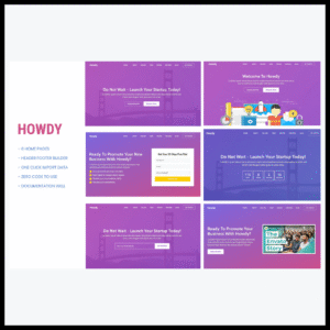 elements howdy multipurpose landing page wordpres