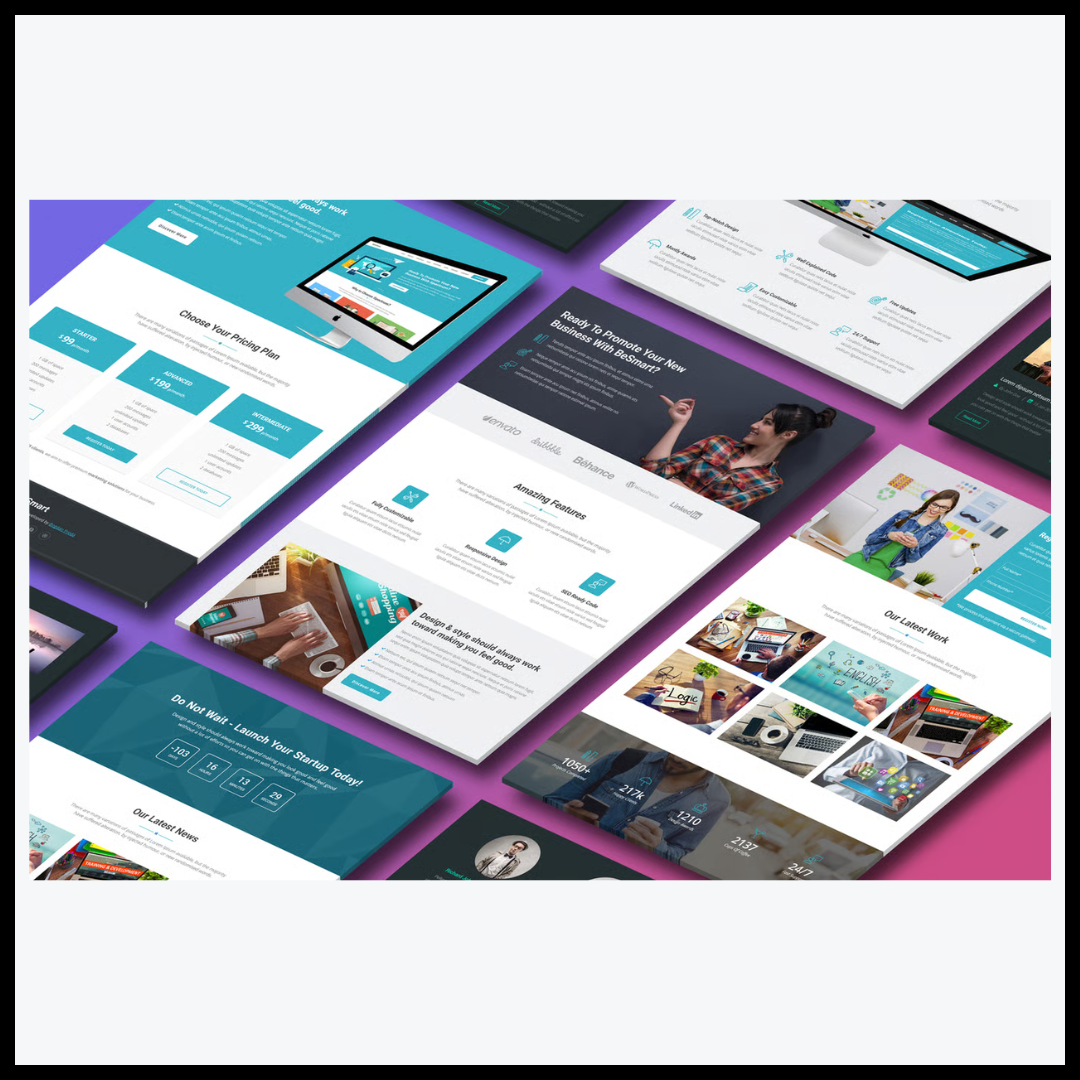elements besmart high converting landing page