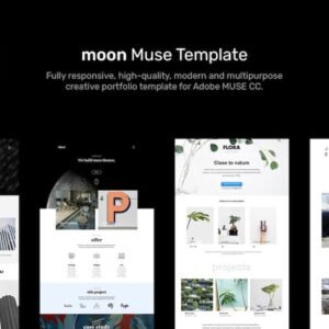 elements moon responsive portfolio adobe muse template