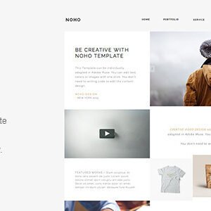 elements noho creative agency portfolio muse template
