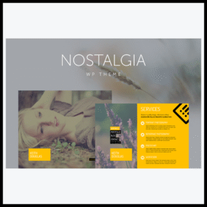 elements nostalgia responsive portfolio wordpress